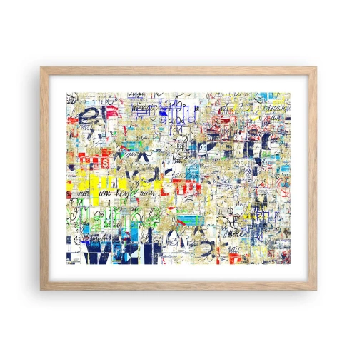 Plakát v rámu světlý dub - Prostě potěší oči - 50x40 cm