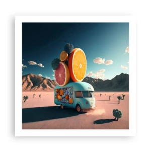 Plakát - Chuť prázdnin - 60x60 cm