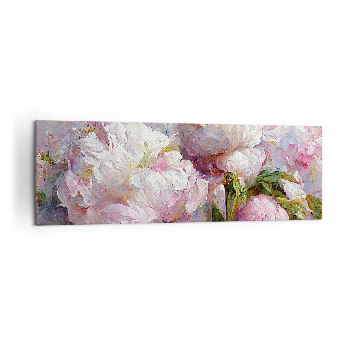 Obraz na plátně - Kytice překypující životem - 160x50 cm