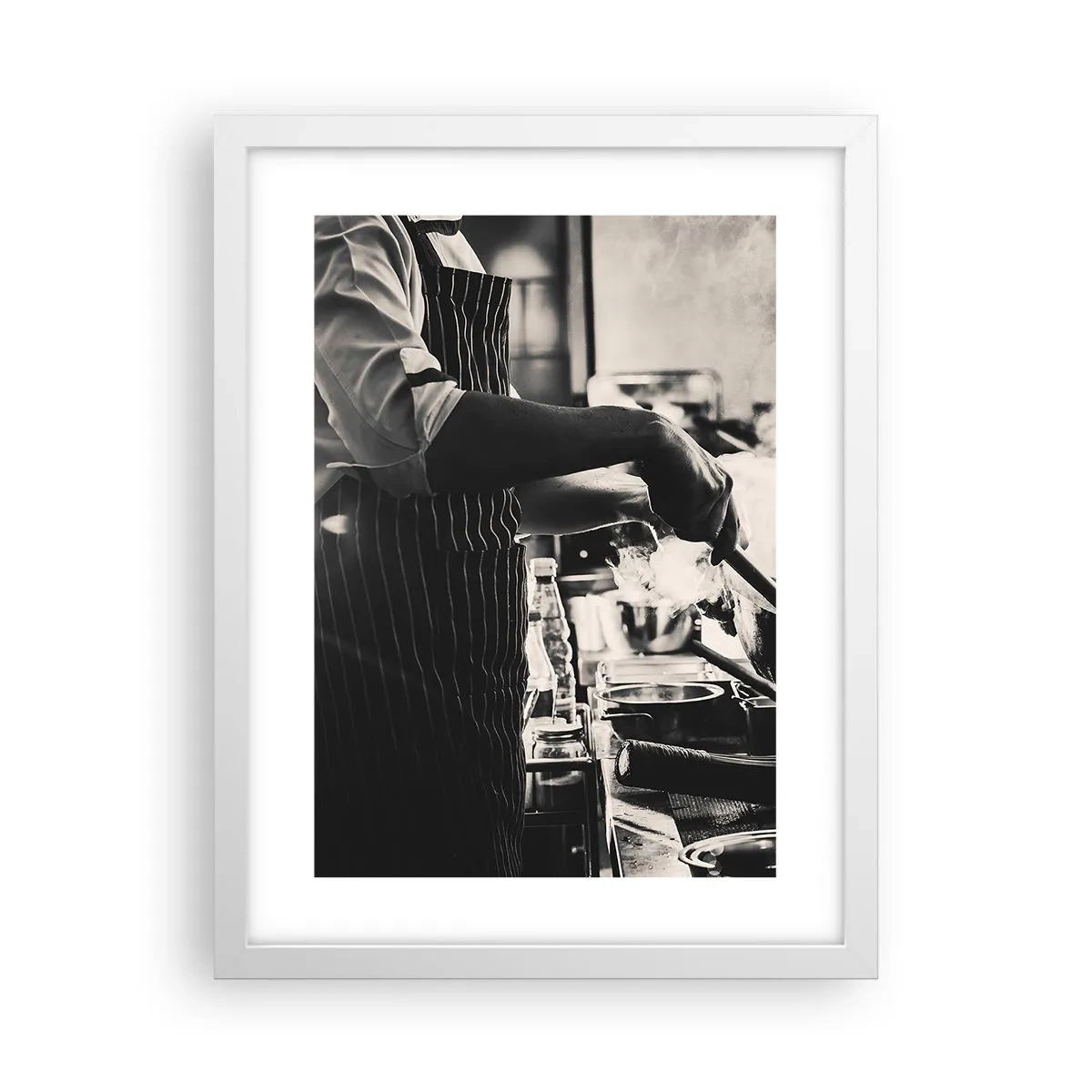 Plakát v bílém rámu - Alchymie chutí - 30x40 cm