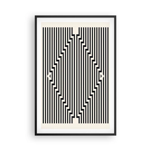 Plakát v černém rámu - Geometrická iluze - 61x91 cm