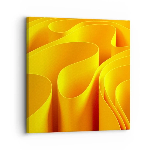 Obraz na plátně - Jako sluneční vlny - 30x30 cm