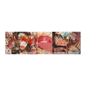 Vzor Fototapety Samolepicí Deluxe Sticker - Jaká jsi skutečně nikdo neví - Abstrakce, Portrét ženy, Grafika - 100x30 cm