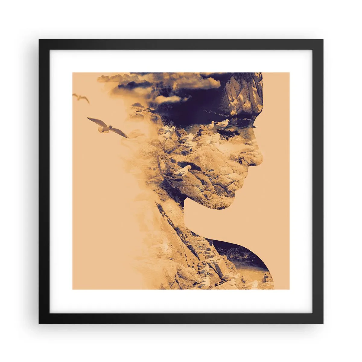 Plakát v černém rámu - Krásná od přírody - 40x40 cm