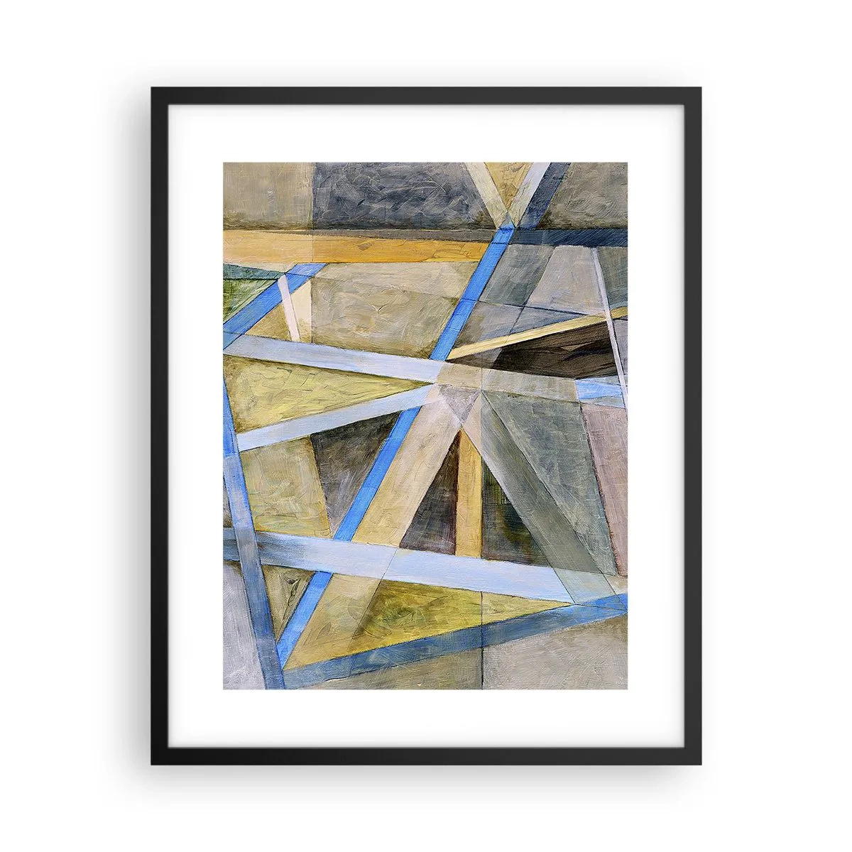 Plakát v černém rámu - Přímo nebo diagonálně? - 40x50 cm