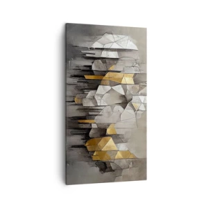 Obraz na plátně - Kompozice z ledu a světla - 45x80 cm