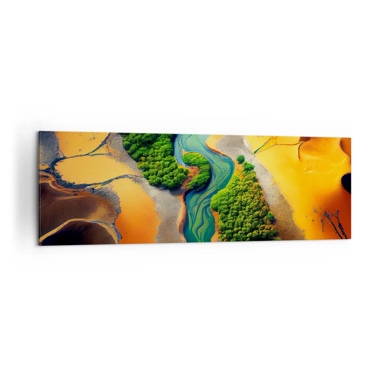 Obraz na plátně - Životodárná řeka - 160x50 cm