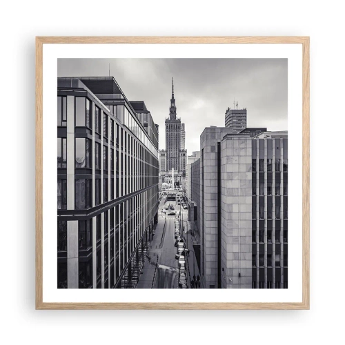 Plakát v rámu světlý dub - Varšavské údolí - 60x60 cm