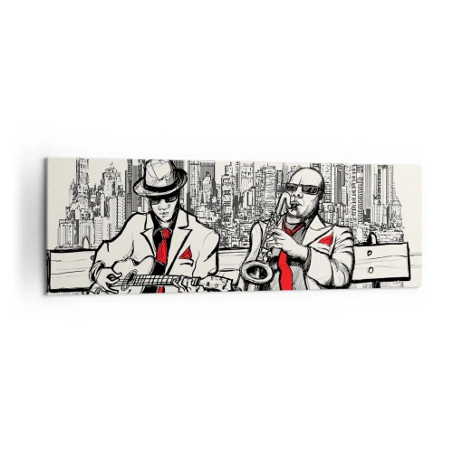 Obraz na plátně - Newyorská improvizace - 160x50 cm