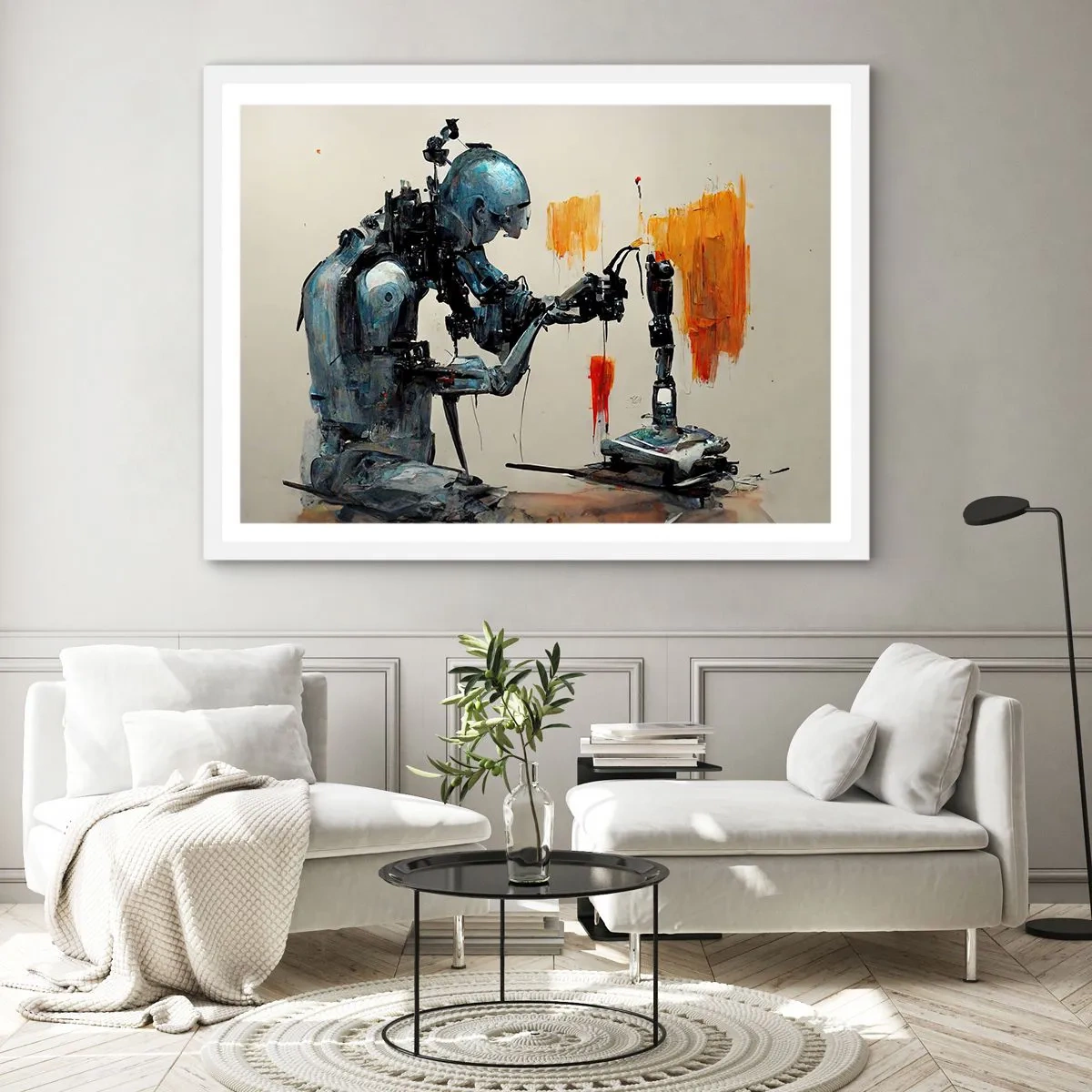 Plakát v bílém rámu - Už zítra… - 70x50 cm