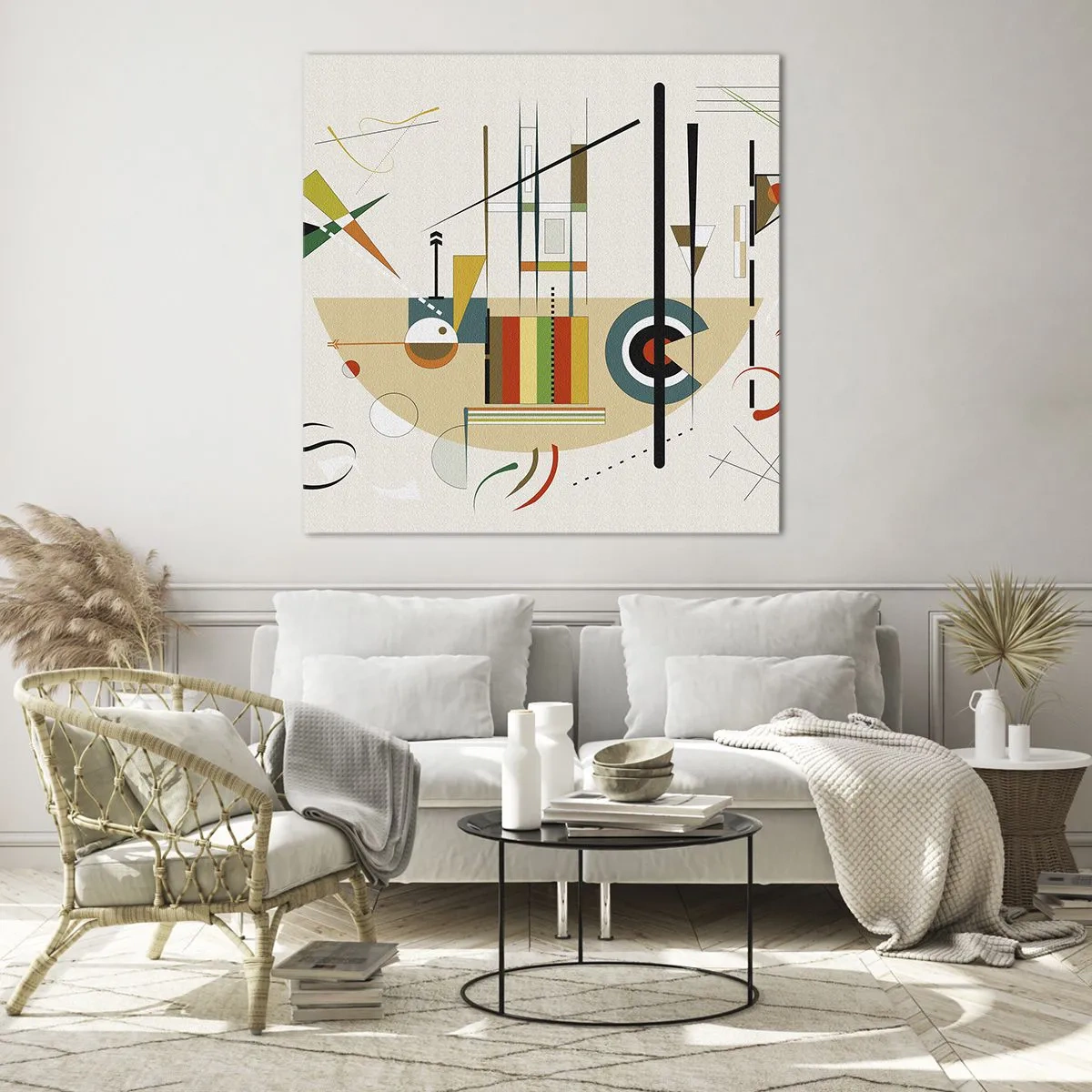 Obraz na skle - A svět se směje - 70x70 cm