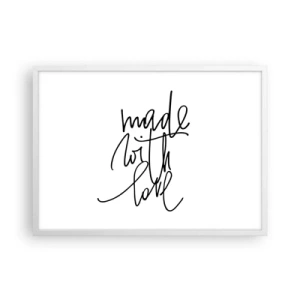 Plakát v bílém rámu - Nejlepší značka - 70x50 cm