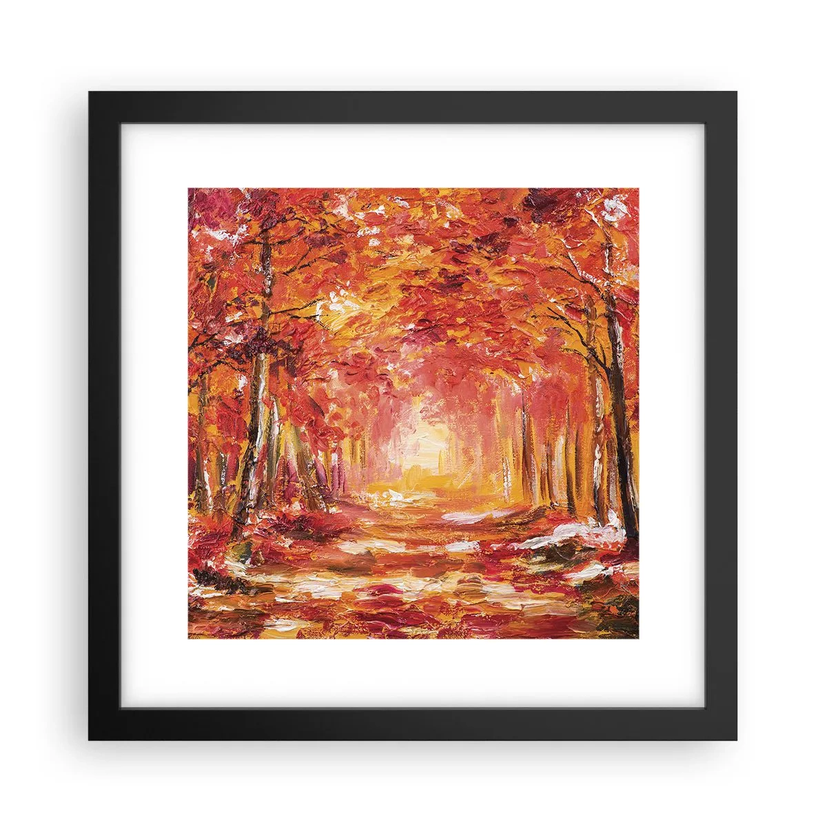 Plakát v černém rámu - Měděný les - 30x30 cm