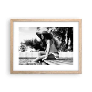 Plakát v rámu světlý dub - Letní sen - 40x30 cm