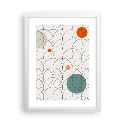 Plakát v bílém rámu - V duchu pop-artu - 30x40 cm