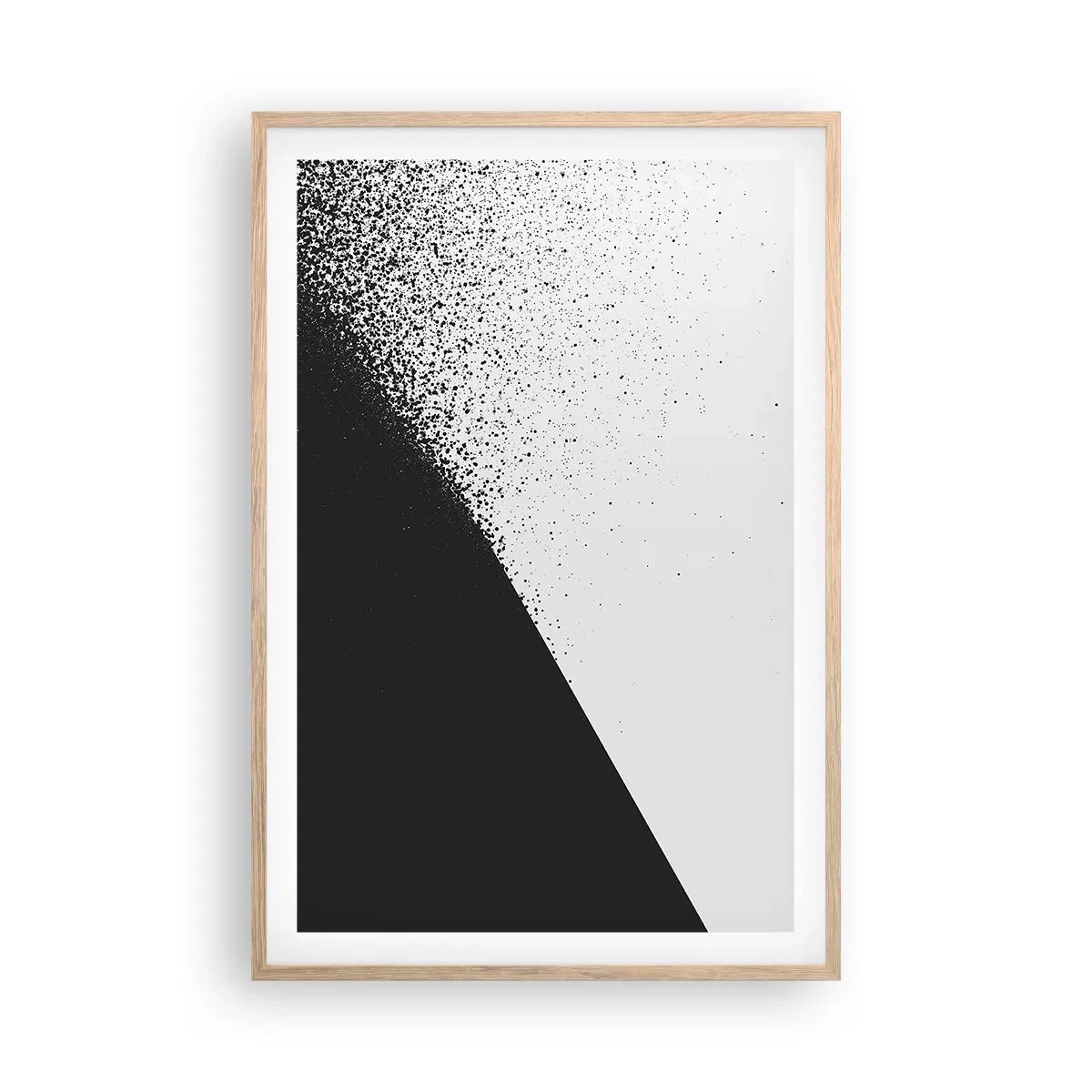 Plakát v rámu světlý dub - Rychleji a rychleji, více a více - 61x91 cm