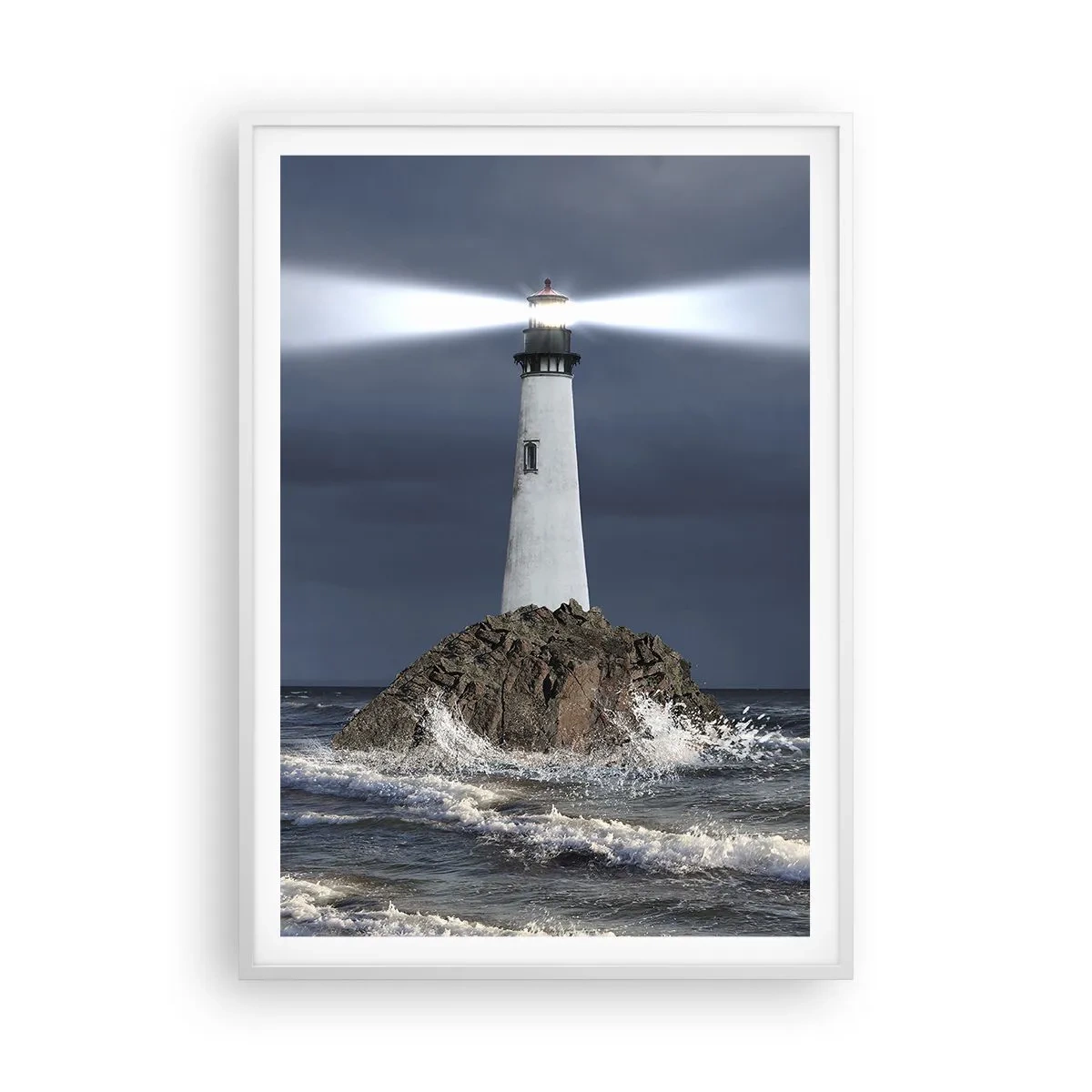 Plakát v bílém rámu - Zde…zde…tady! - 70x100 cm