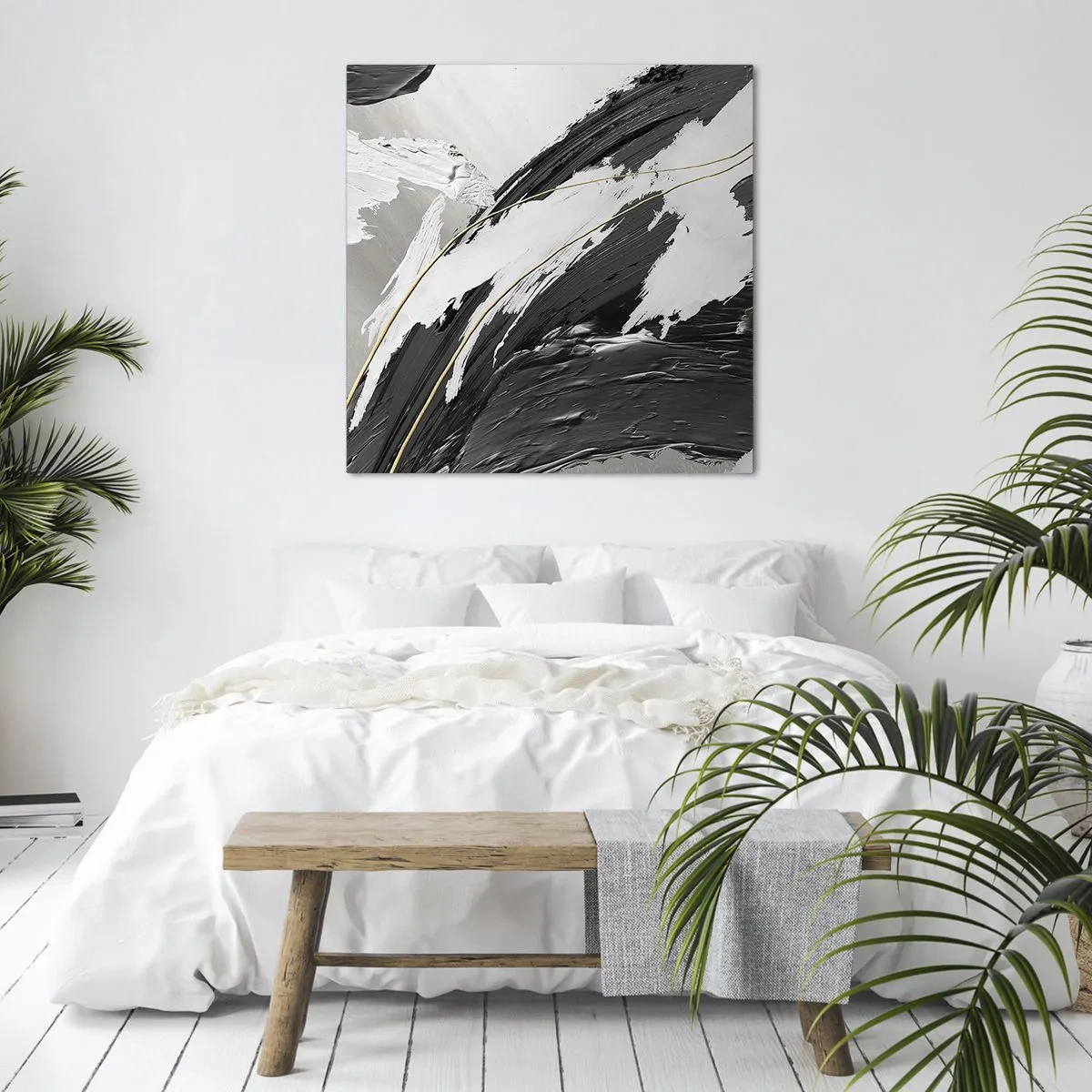 Obraz na plátně - Velkorysá abstrakce - 50x50 cm