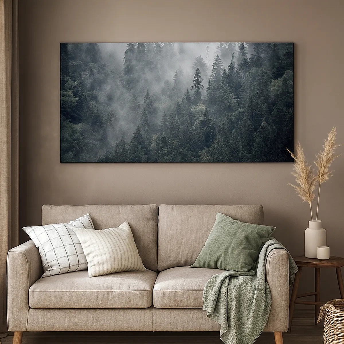 Obraz na plátně - Lesní svítání - 30x30 cm