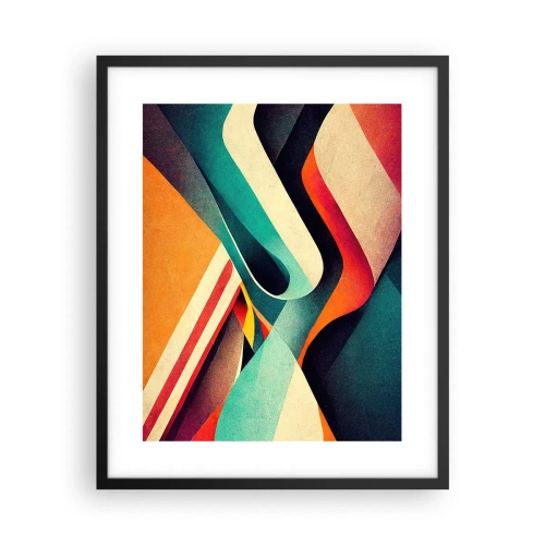 Plakát v černém rámu - Intenzivní kompozice - 40x50 cm