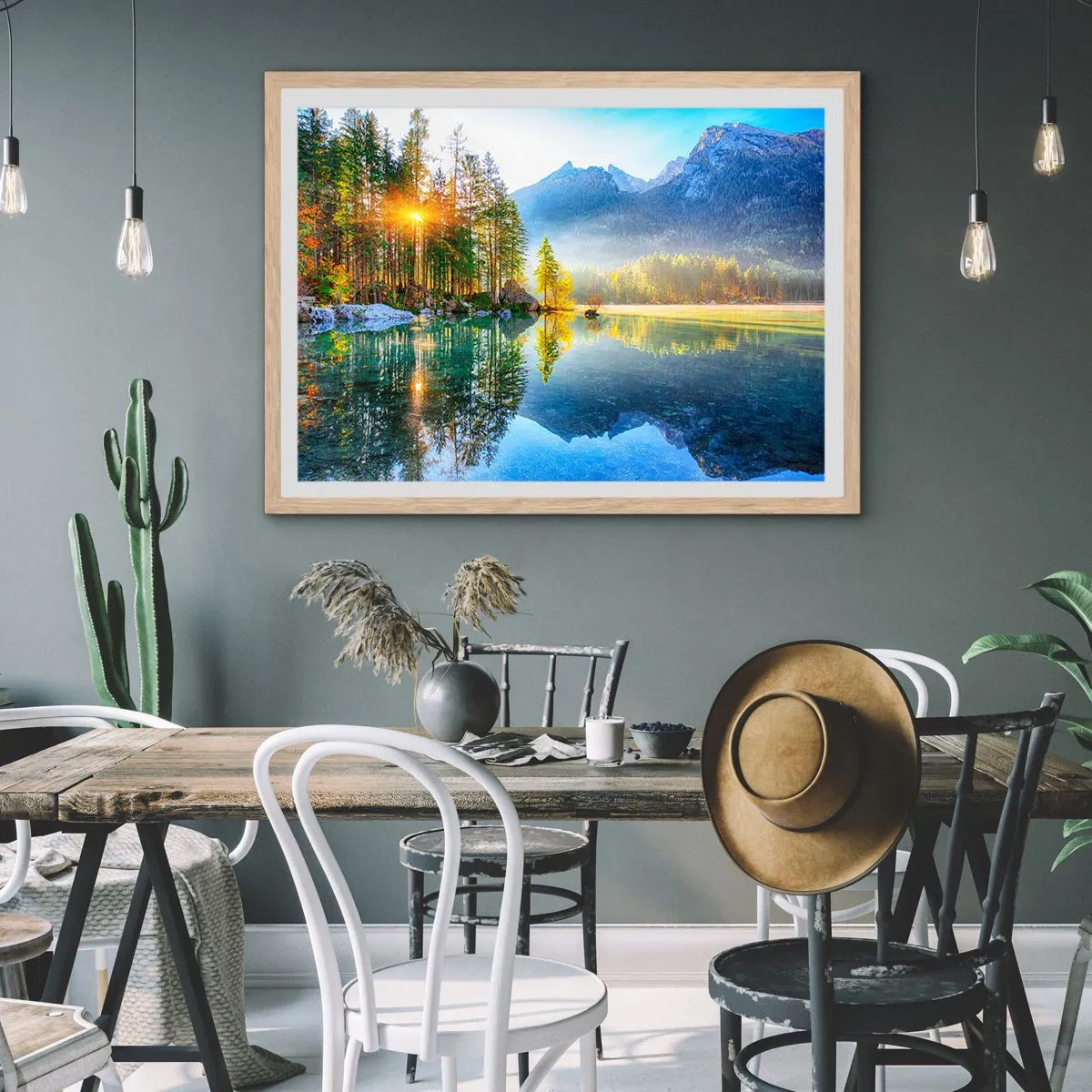 Plakát v rámu světlý dub - Majestát a sladkost - 40x30 cm