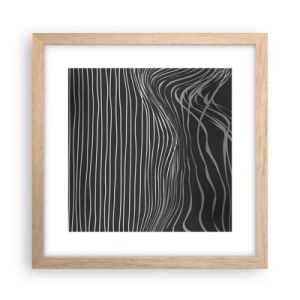 Plakát v rámu světlý dub - Rytmus a přízvuk - 30x30 cm