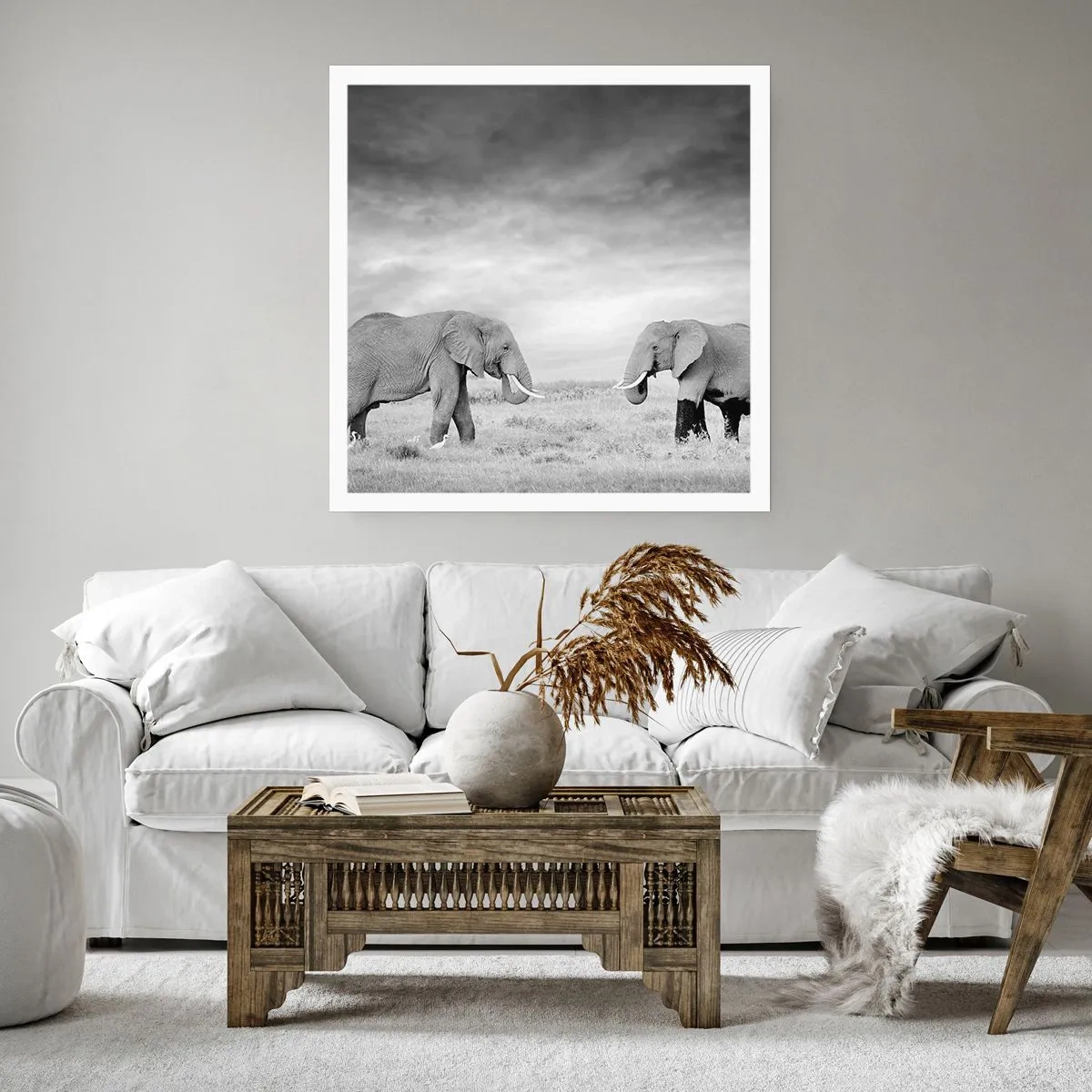 Plakát - Šedá je krásná - 40x40 cm