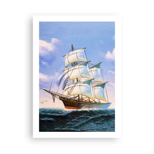 Plakát - Hrdě s větrem - 50x70 cm