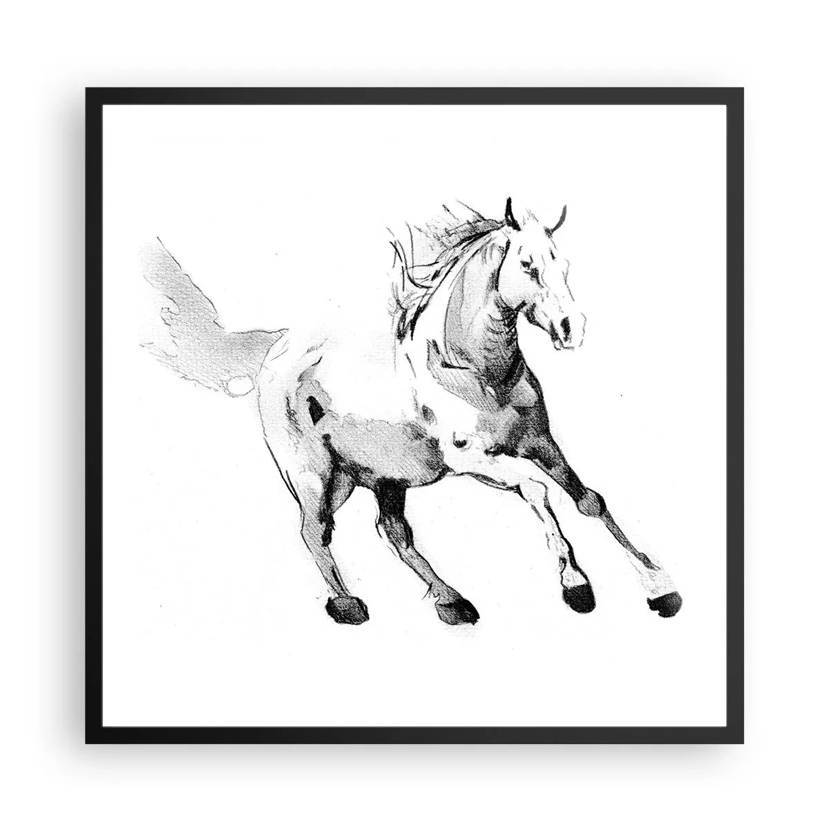 Plakát v černém rámu - Nezkrocená duše - 60x60 cm