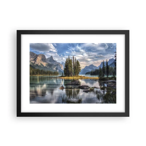 Plakát v černém rámu - U velké a čisté vody… - 40x30 cm