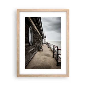 Plakát v rámu světlý dub - Čas, který se zastavil - 30x40 cm