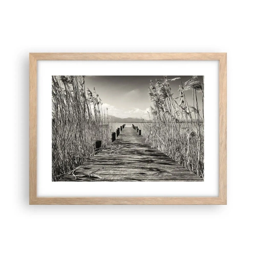Plakát v rámu světlý dub - V ústraní travin - 40x30 cm