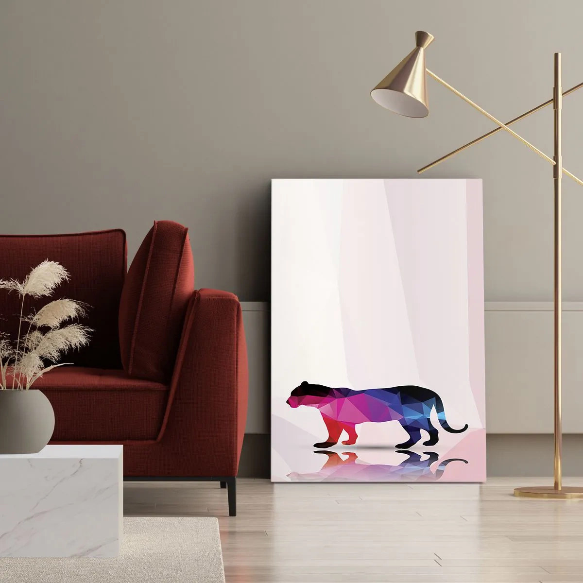 Obraz na plátně - Diamantový panter - 45x80 cm