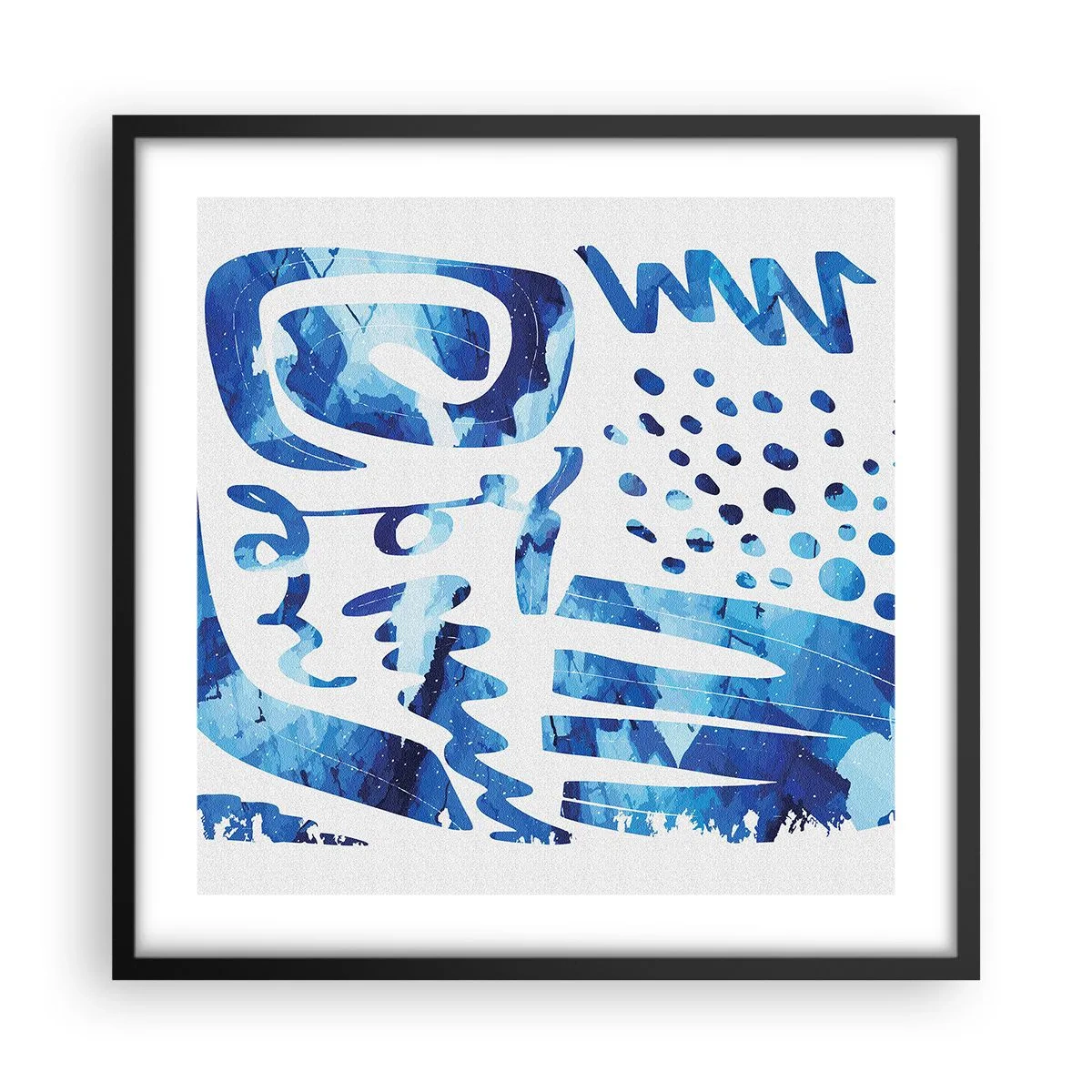 Plakát v černém rámu - Zpět ke kořenům - 50x50 cm