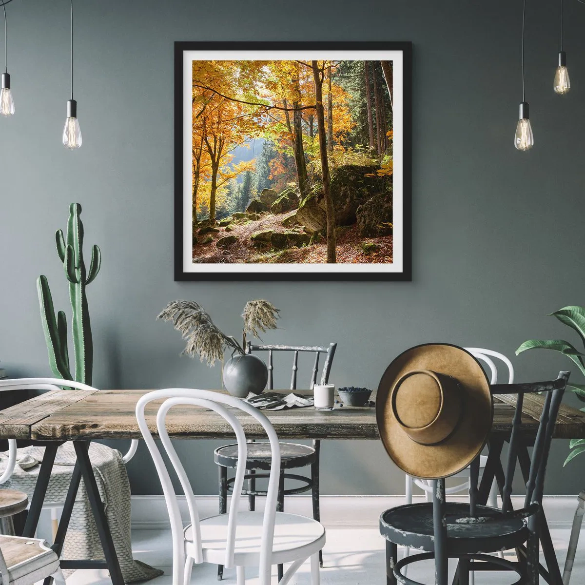 Plakát v černém rámu - Čas na odpočinek - 50x50 cm