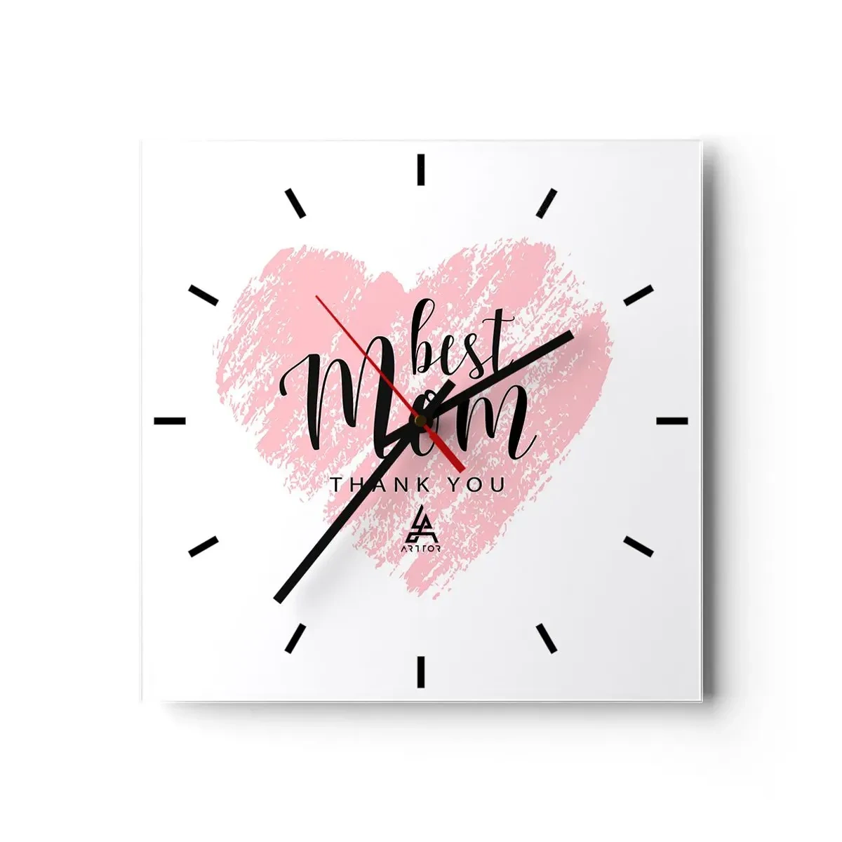 Nástěnné hodiny - Vždy pravá chvíle - 40x40 cm