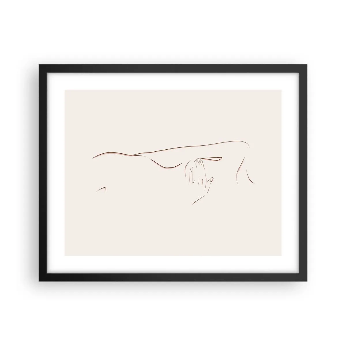 Plakát v černém rámu - Tvar touhy - 50x40 cm