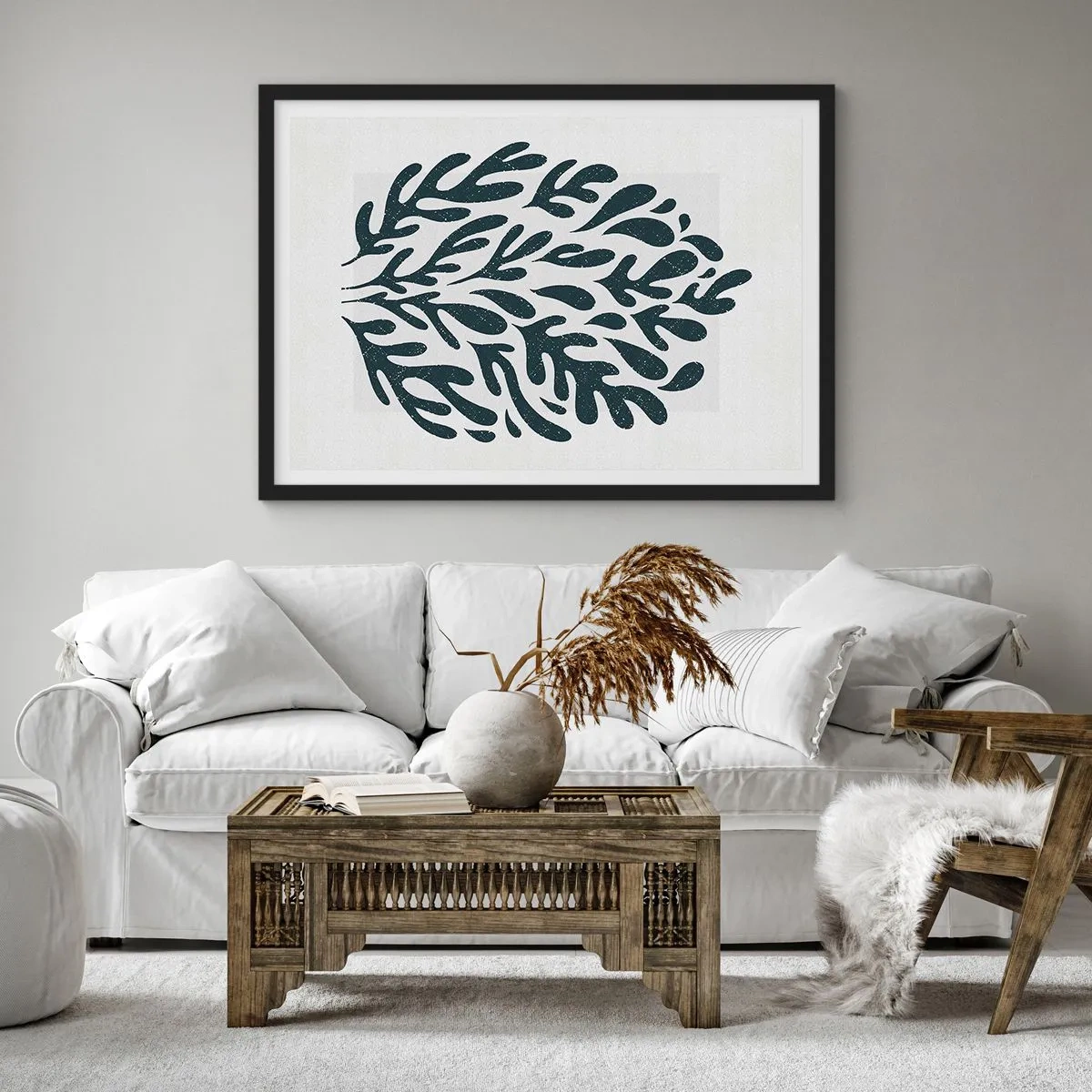 Plakát v černém rámu - Tvary přírody - 70x50 cm