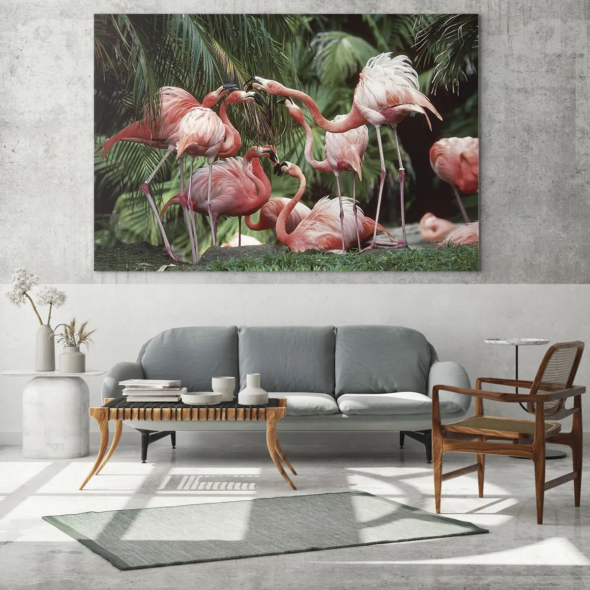 Obraz na skle - Odpolední drby - 120x50 cm