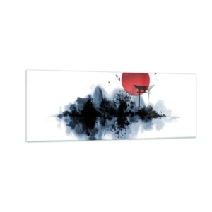 Obraz na skle - Japonský pohled - 140x50 cm