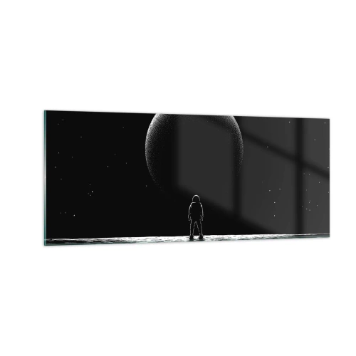 Obraz na skle - Tváři v tvář - 100x40 cm