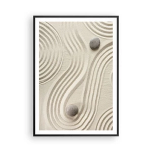 Plakát v černém rámu - Dotek tepla - 70x100 cm