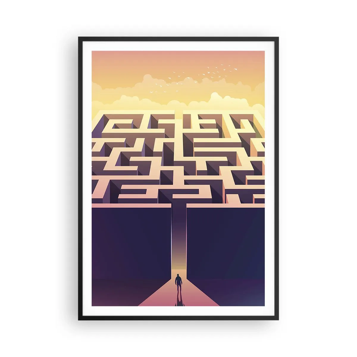 Plakát v černém rámu - Čas rozhodnutí - 70x100 cm