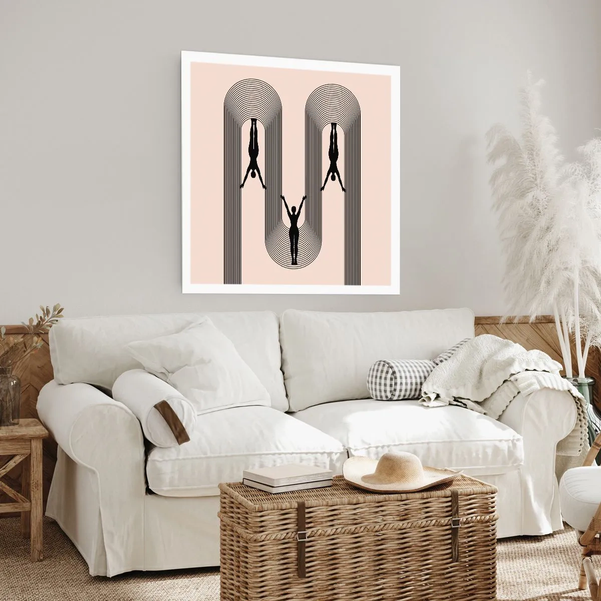 Plakát - Vzhůru nohama - 50x50 cm