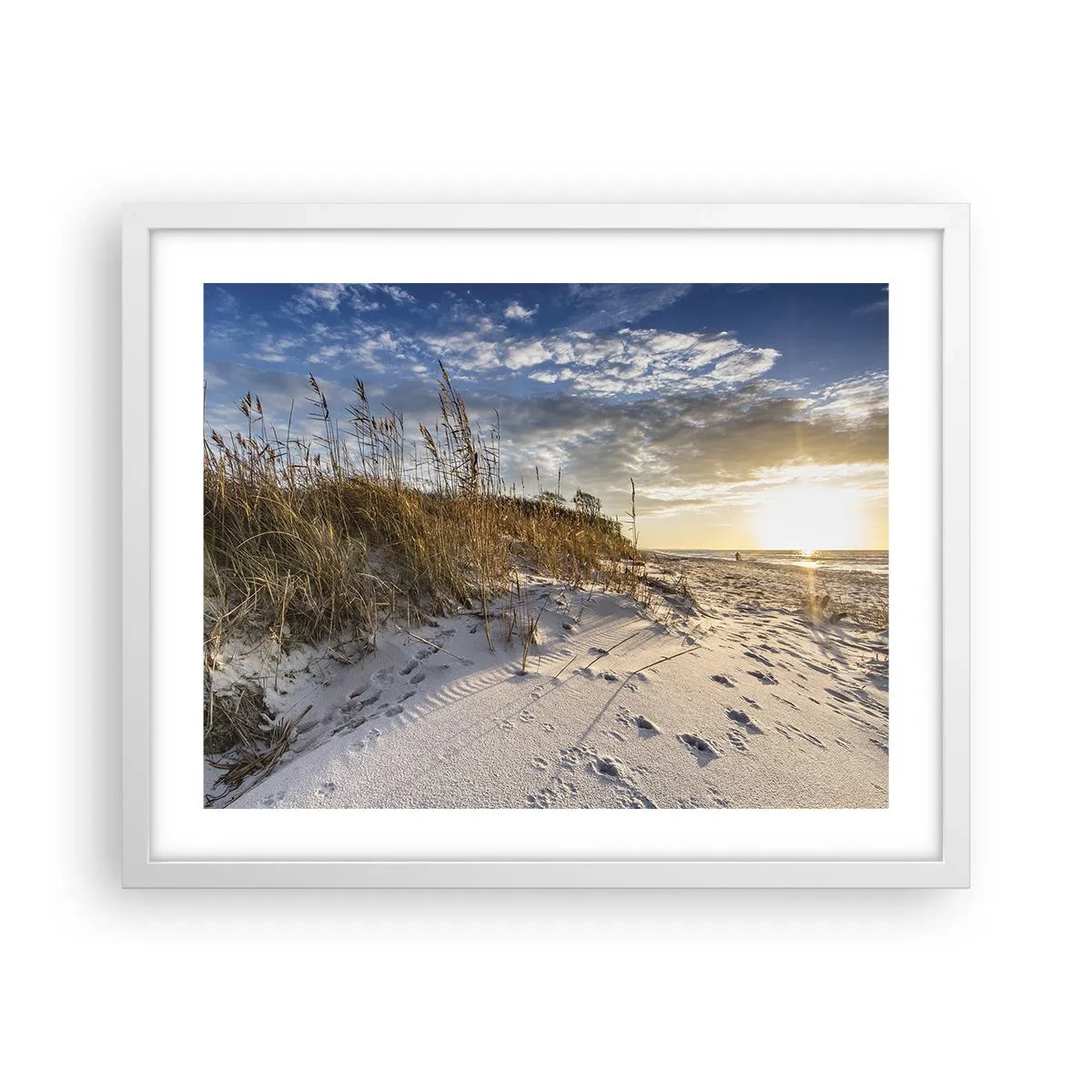 Plakát v bílém rámu - Pozvánka na procházku - 50x40 cm