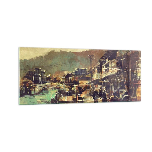 Obraz na skle - Život jako bohatství šedi - 100x40 cm