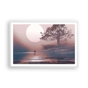 Plakát v bílém rámu - Noční zázraky - 91x61 cm