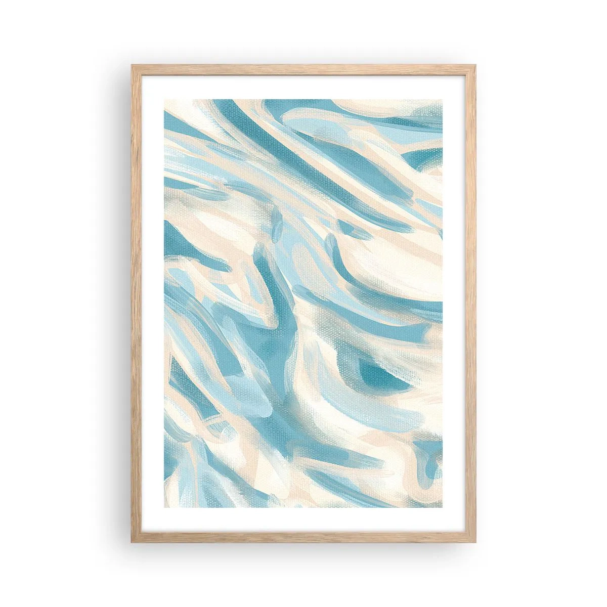 Plakát v rámu světlý dub - Jarní závany - 50x70 cm