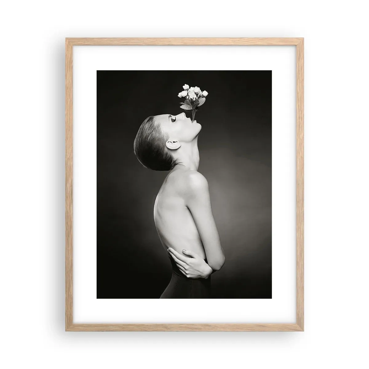 Plakát v rámu světlý dub - Excentrická elegance - 40x50 cm