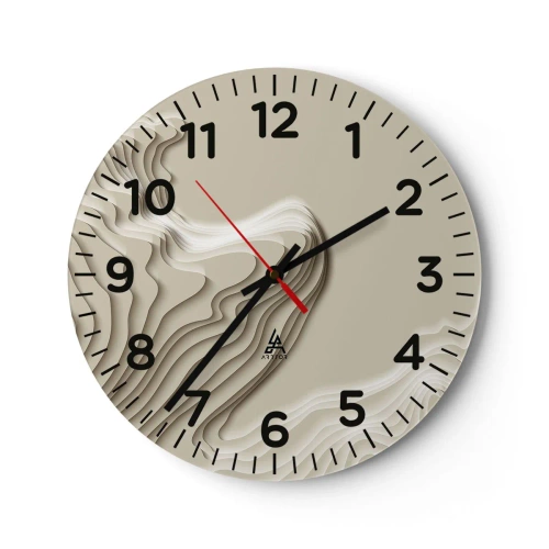 Nástěnné hodiny - Topografie umění - 30x30 cm
